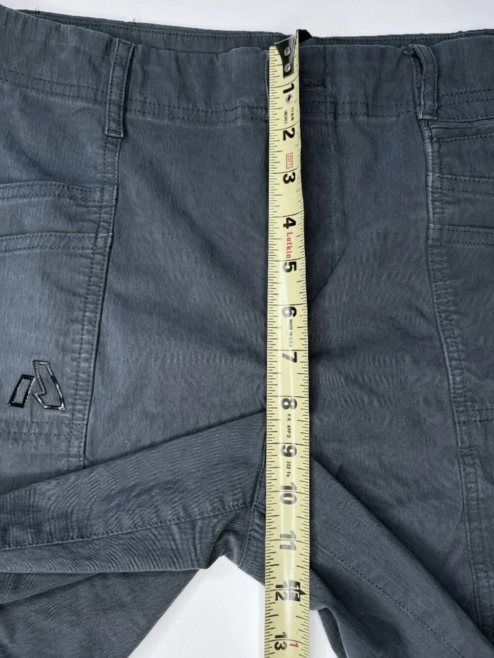 Eddie Bauer Specially Dyed Chino Shorts Gray Pockets Outdoor Women's Size